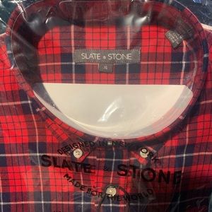 Plaid Long Sleeve “Slate and Stone”